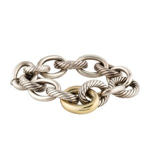 David yurman two toned oval bracelet